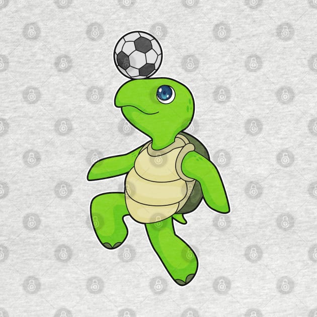 Turtle Soccer player Soccer by Markus Schnabel